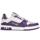 Louis Vuitton Trainer Sneaker Monogram Purple / White